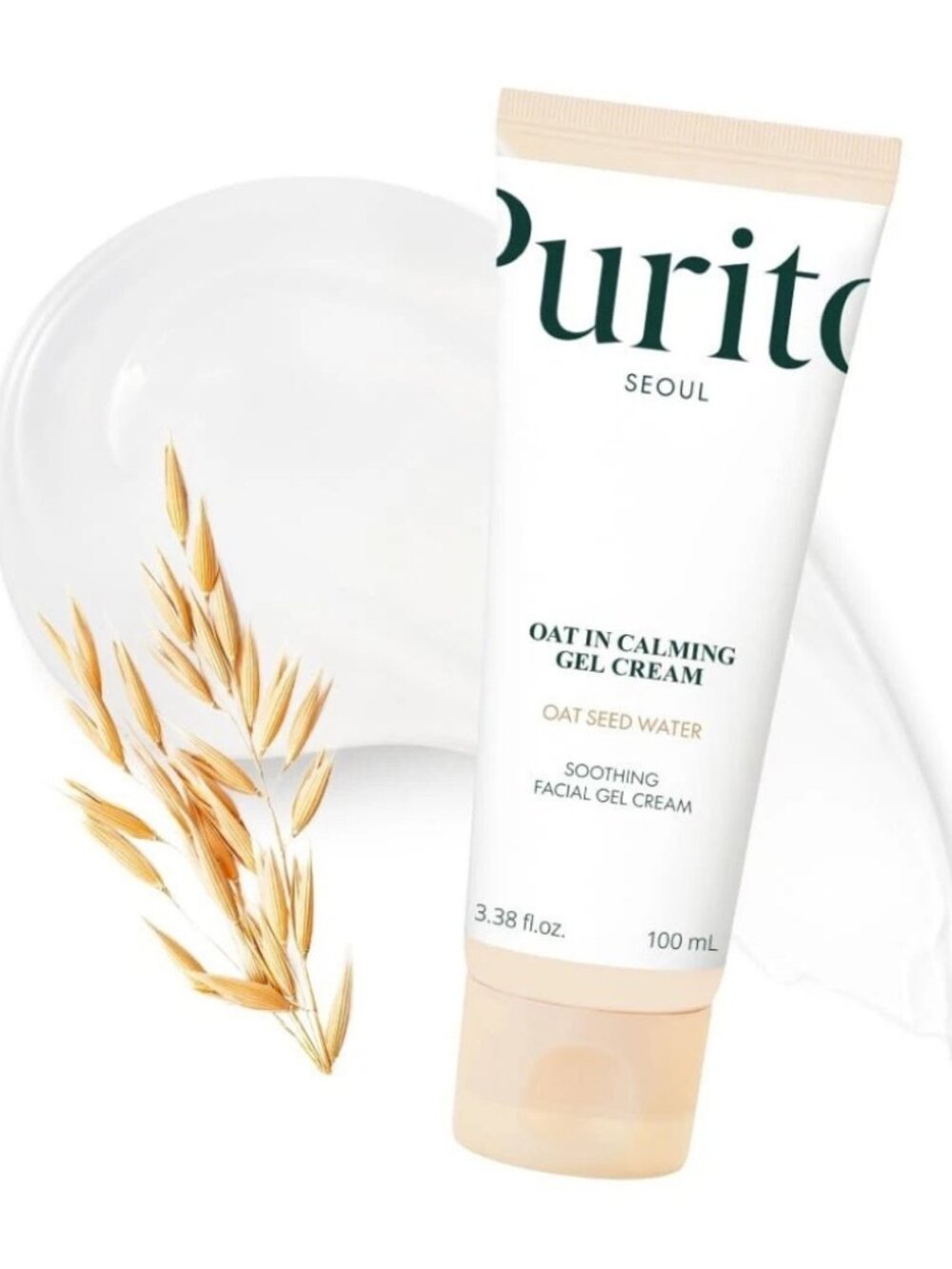 PURITO SEOUL Oat-In Calming Gel Cream 100ml Hydrating Moisturizer Vegan K-Beauty